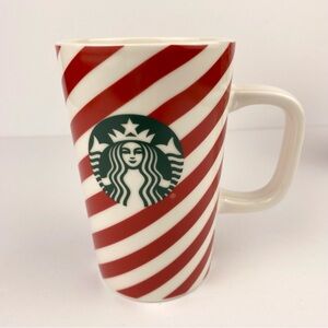 Starbucks Candy Cane Striped Tall Christmas Holiday Coffee Mug